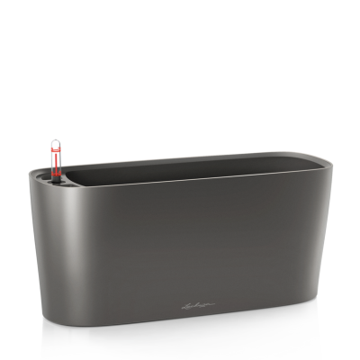  Lechuza plant pot Delta 10 | 20 anthracite metallic