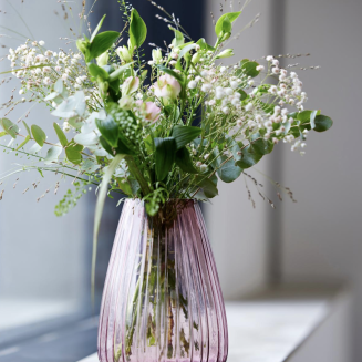  Kusintha Bitz Pink Glass vase 22 cm - 4