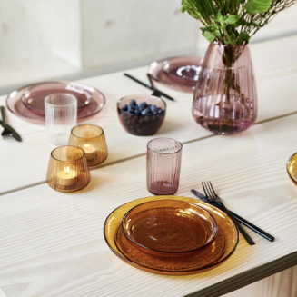  Kusintha Bitz Pink Glass vase 22 cm - 7