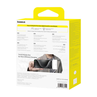 Powerbank BASEUS Compact IP 5000mAh 20W (biały) - 7