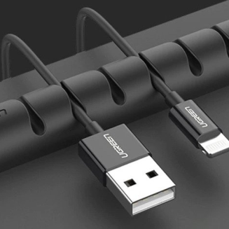 Organizer kabli UGREEN LP114 7-slotowy (czarny) - 2