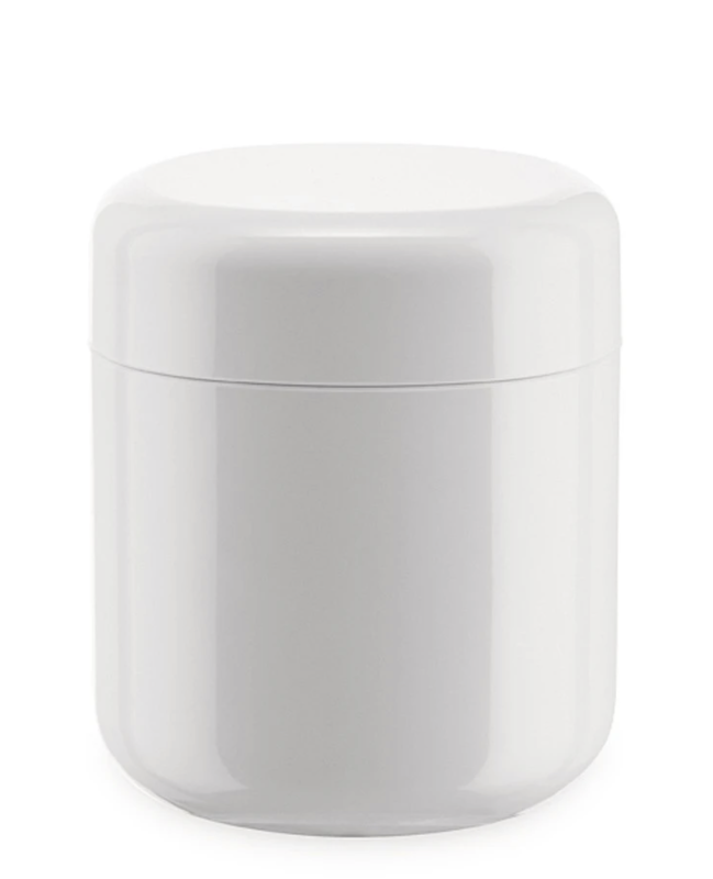 Alessi Birillo container for cotton buds, white