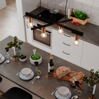  By Rydens Zeona 4-fl pendant lamp | BUY CHEAPER WITH A DISCOUNT CODE - 3