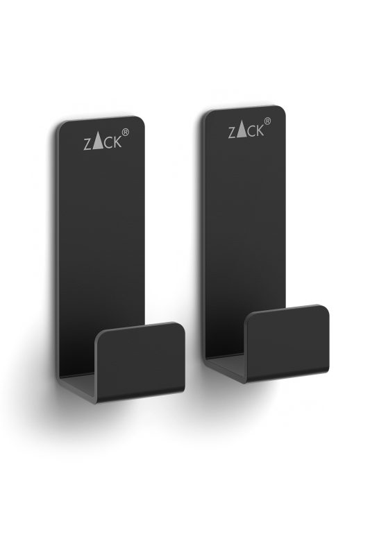 Set of 2 Zack Potes towel racks 2 cm black