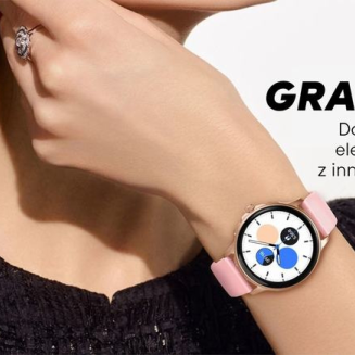 Smartwatch Damski GRAVITY GT12-6 Fioletowy Pasek Silikonowy + Srebrna Bransoleta - 11