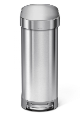  Simplehuman Slim pedal basket, steel FPP, 45l