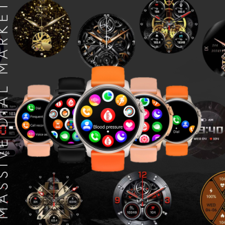 Smartwatch Męski RUBICON RNCF12 Tytan/Orange SMARUB245 - 8