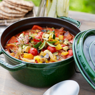  Staub round cast iron pot - Green, 2.2 ltr - 3