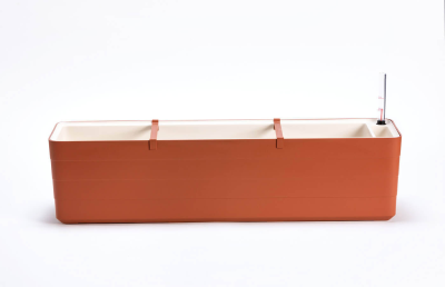 PLASTIA BERBERIS Donica samonawadniająca prostokątna 80x20 cm cynamonowy