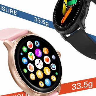 Smartwatch Damski GRAVITY GT12-1 Czarny Pasek Silikonowy + Czarna Bransoleta - 14