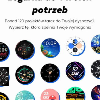 Smartwatch Damski GRAVITY GT12-1 Czarny Pasek Silikonowy + Czarna Bransoleta - 23