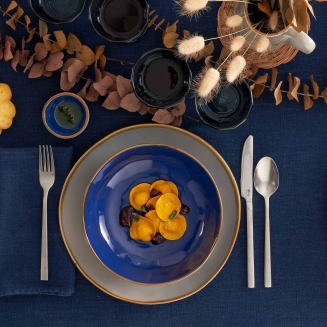  Rose&Tulipani | Set of 4 Concerto Ocra dinner plates - Yellow, 27 cm - 5