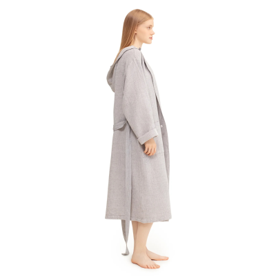  Lapuan Kankurit Terva bathrobe with hood white-gray S
