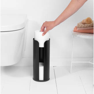  Brabantia ReNew Matt Black toilet paper dispenser - 4
