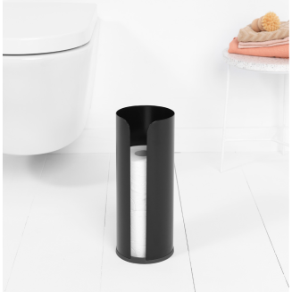  Brabantia ReNew Matt Black toilet paper dispenser - 5