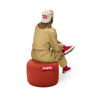  Fatboy Point Stonewashed Rhubarb pouffe 35x50 cm - 6