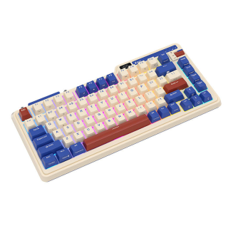 Bezprzewodowa klawiatura mechaniczna Royal Kludge KZZI K75 pro RGB, Moment Switch (retro-niebieska) (QWERTY) - 2