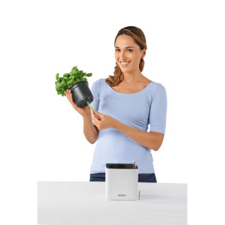  Lechuza Cube Glossy 14 herb pot | 16 glossy anthracite - 10