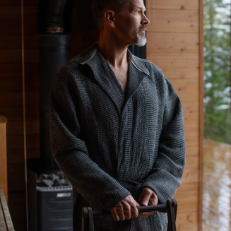  Szlafrok Lapuan Kankurit Tar black-linen S - 3