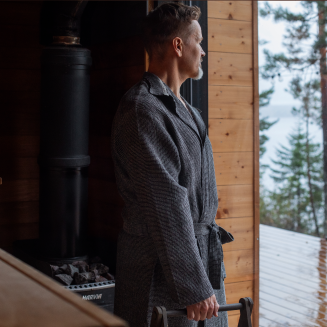  Szlafrok Lapuan Kankurit Tar black-linen S - 5