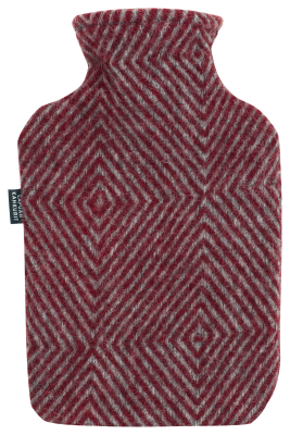  Lapuan Kankurit Maria grey-dark red hot water bottle 2l