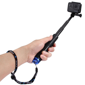Selfie Stick Puluz do kamer sportowych (DJI, GoPro, Insta360)(czarny) - 2
