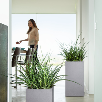 Lechuza Canto Stone planter 30 stone gray column - 11