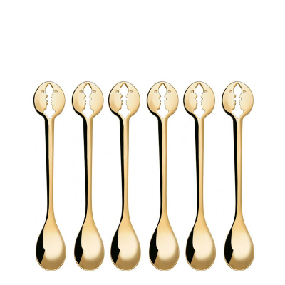  Casa Bugatti Kiss Gold spoon set 6 pcs