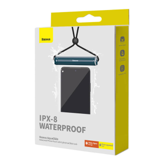 Wodoodporne etui Baseus AquaGlide z zamkiem cylindrycznym (niebieskie) - 6