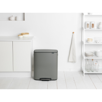 Brabantia Bo waste bin 2x30l mineral gray - 9