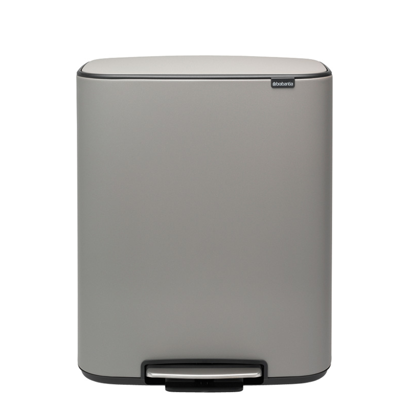 Brabantia Bo waste bin 2x30l mineral gray