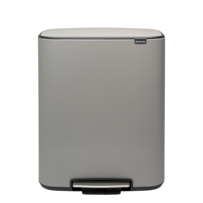 Brabantia Bo waste bin 2x30l mineral gray