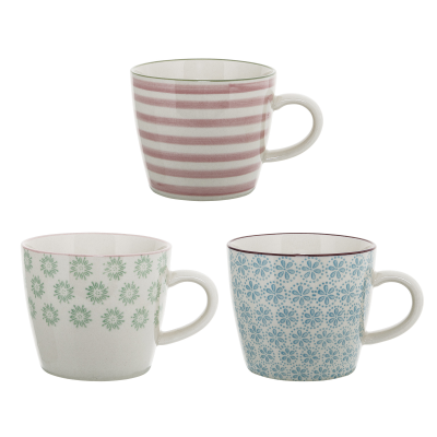  Set of 3 Bloomingville Patrizia mugs 300 ml