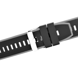 Pasek silikonowy CZARNO-SZARY U22-22-5 - 3
