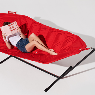  Fatboy Headdemock Deluxe Red hammock with black stand - 7