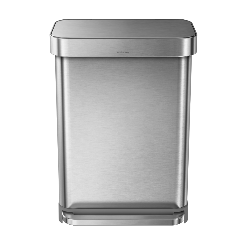  Simplehuman Liner Pocket 55l steel FPP basket with a pocket for bags