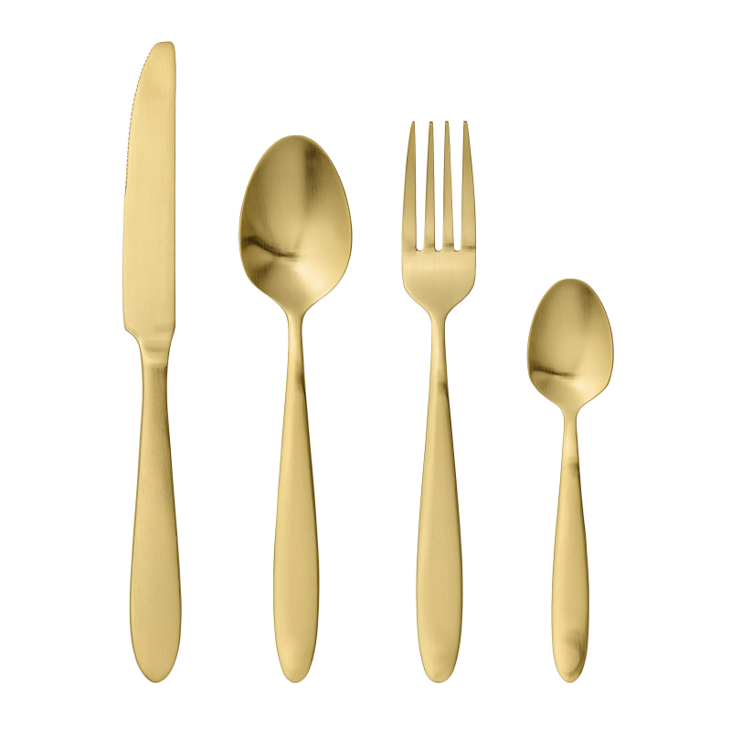  Bloomingville Frea Gold cutlery set 4 pcs.