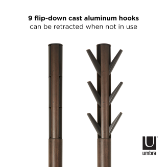  Umbra Flapper Black-Walnut coat hanger - 3