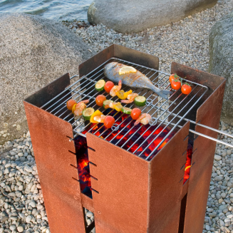  Keilbach Ferrum garden fireplace with grill - 10