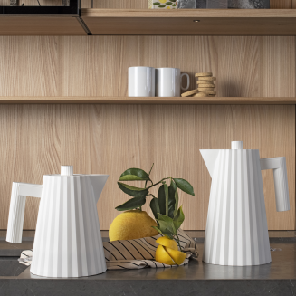 Alessi Plisse electric kettle white 1.7l - 2