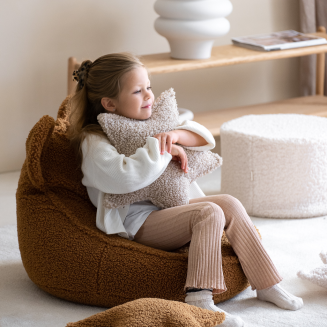  Wigiwama Bear Teddy Maple Children's Pouf - 3