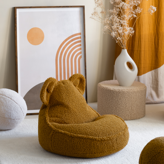  Wigiwama Bear Teddy Maple Children's Pouf - 9
