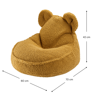  Wigiwama Bear Teddy Maple Children's Pouf - 6