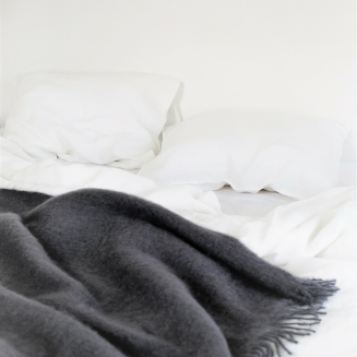  Lapuan Kankurit Saaga smoke mohair blanket 130x170 cm - 2