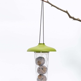 PLASTIA ROBIN Zestaw do karmienia ptaków 2 w 1 16.5x18 cm zielony - 3