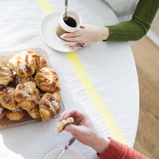 Tablecloth-spread Lapuan Kankurit Usva linen-yellow 150x260 cm - 2