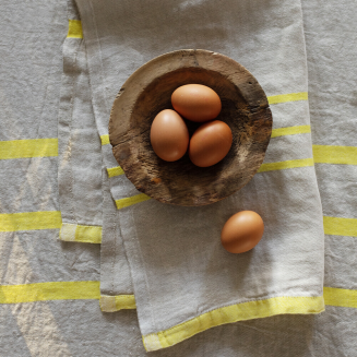  Tablecloth-spread Lapuan Kankurit Usva linen-yellow 150x260 cm - 5