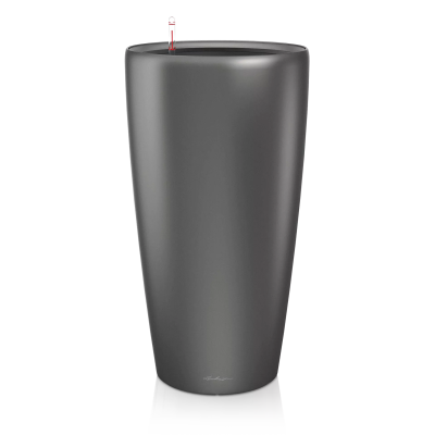  Lechuza Rondo Premium 32 flowerpot | 40 anthracite metallic