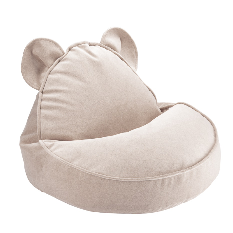  Wigiwama Bear Velvet Dusty Beige Children's Pouf