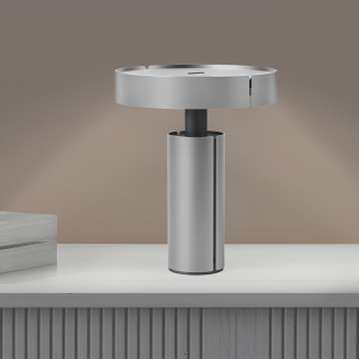 Lampa stołowa Zack Yaro stal szara - 3